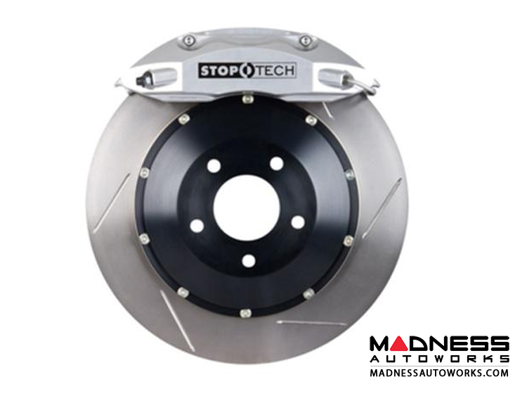 MINI Cooper/ Cooper S Front Big Brake Kit by Stop Tech - ST40 Silver Calipers/ Slotted Rotors 328mmx28mm (R52/ 56)